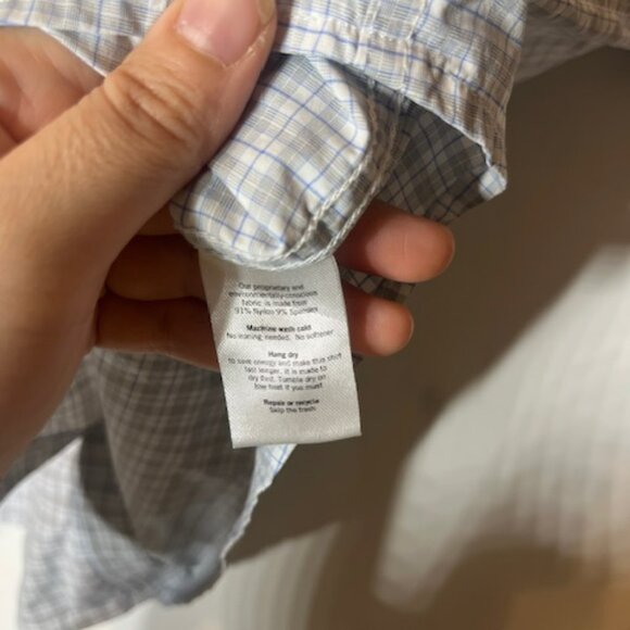 Finch Men's Blue Checkered Casual Button Down Shirt - Picture 5 of 8